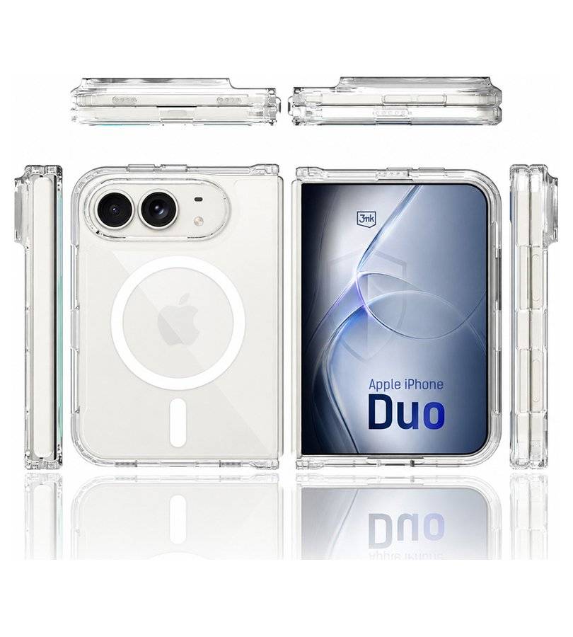 Magsafe Калъф за iPhone Duo, 3MK Armor Mag Case, Прозрачен (3)