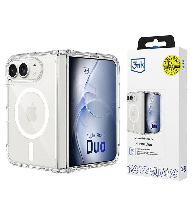 Magsafe Калъф за iPhone Duo, 3MK Armor Mag Case, Прозрачен (6)