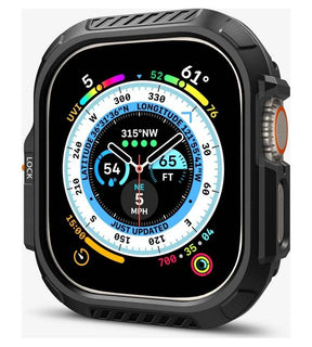 Калъф за Apple Watch Ultra 4/ 3/ 2/ 1 49mm, Spigen Lock Fit Case, Черен