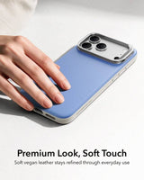 Magsafe Калъф за iPhone 18 Pro/ 17 Pro, ESR Atelier Kickstand Mag Case, Син (3)