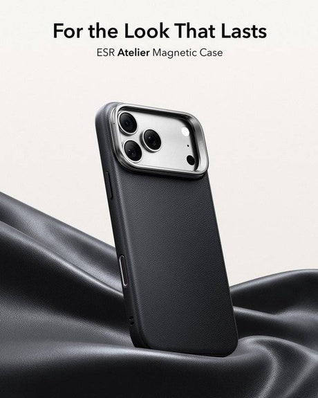 Magsafe Калъф за iPhone 18 Pro/ 17 Pro, ESR Atelier Kickstand Mag Case, Черен (2)