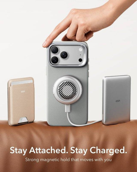 Magsafe Калъф за iPhone 18 Pro Max/ 17 Pro Max, ESR Atelier Kickstand Mag Case, Сив (8)