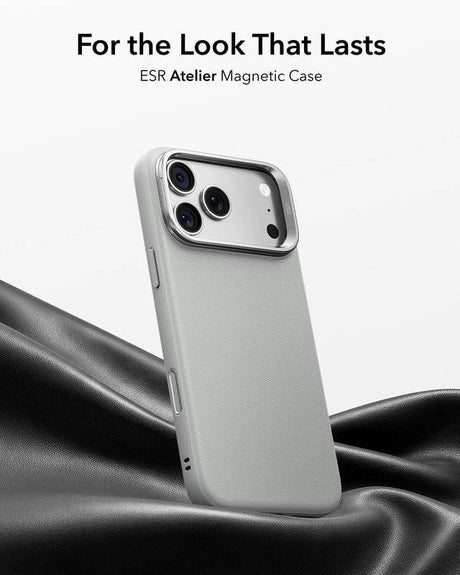 Magsafe Калъф за iPhone 18 Pro/ 17 Pro, ESR Atelier Kickstand Mag Case, Сив (2)