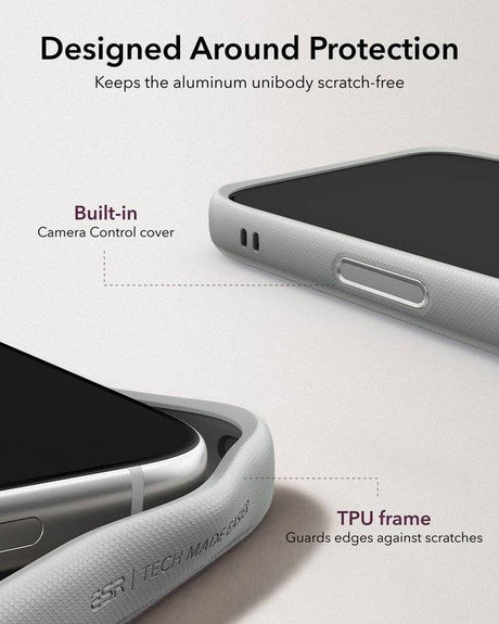 Magsafe Калъф за iPhone 18 Pro/ 17 Pro, ESR Atelier Kickstand Mag Case, Сив (8)