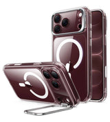 Magsafe Калъф за iPhone 18 Pro/ 17 Pro, ESR Classic Hybrid Kickstand Mag Case, Прозрачен