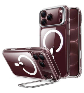 Magsafe Калъф за iPhone 18 Pro/ 17 Pro, ESR Classic Hybrid Kickstand Mag Case, Прозрачен