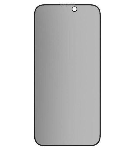 Затъмняващ Стъклен Протектор за iPhone Air, Blueo Privacy 2.5D Glass, Черен (4)