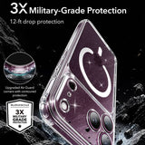 Magsafe Блестящ Калъф за iPhone 18 Pro/ 17 Pro, ESR Classic Hybrid Clear Shimmer Mag Case, Прозрачен (4)