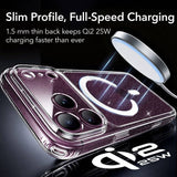 Magsafe Блестящ Калъф за iPhone 18 Pro/ 17 Pro, ESR Classic Hybrid Clear Shimmer Mag Case, Прозрачен (3)