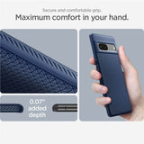 Противоударен Калъф за Google Pixel 7, Spigen Liquid Air Case, Син (7)