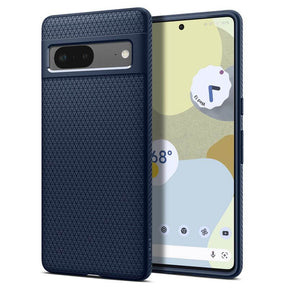 Противоударен Калъф за Google Pixel 7, Spigen Liquid Air Case, Син