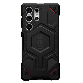 Magsafe Противоударен Калъф за Samsung S23 Ultra, UAG Monarch Pro Kevlar Case, Черен