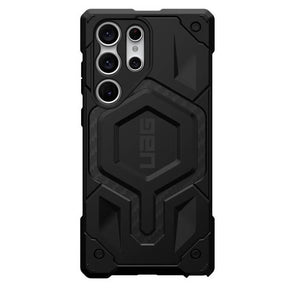 Magsafe Противоударен Калъф за Samsung S23 Ultra, UAG Monarch Pro Carbon Fiber Case, Черен
