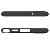 Противоударен Силиконов Калъф за Samsung S23 Ultra, Spigen Liquid Air Case, Черен (6)