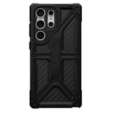 Противоударен Калъф за Samsung S23 Ultra, UAG Monarch Carbon Fiber Case, Черен