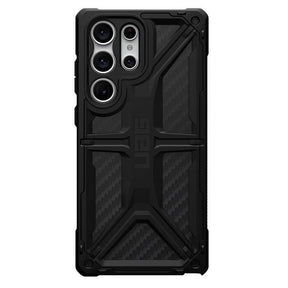 Противоударен Калъф за Samsung S23 Ultra, UAG Monarch Carbon Fiber Case, Черен