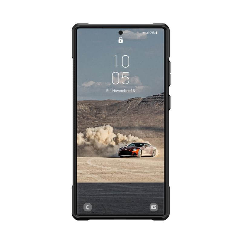 Противоударен Калъф за Samsung S23 Ultra, UAG Monarch Carbon Fiber Case, Черен (6)