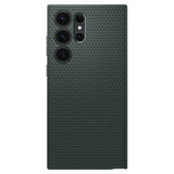 Противоударен Силиконов Калъф за Samsung S23 Ultra, Spigen Liquid Air Case, Зелен (2)