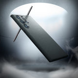 Противоударен Силиконов Калъф за Samsung S23 Ultra, Spigen Liquid Air Case, Зелен (7)