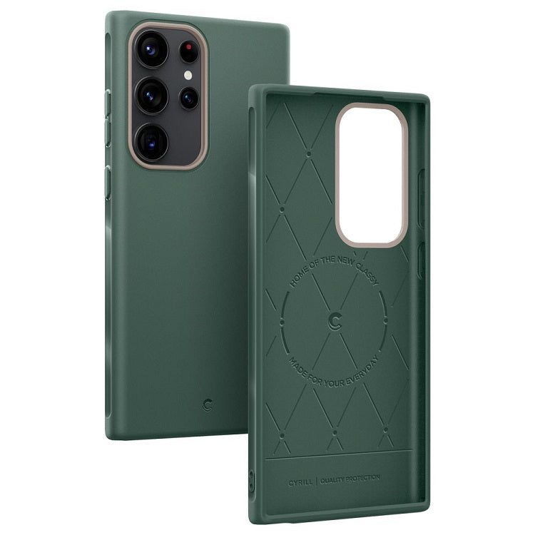 Силиконов Калъф за Samsung S23 Ultra, Spigen Cyrill Ultra Color Case, Зелен (3)