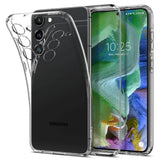 Противоударен Силиконов Калъф за Samsung S23, Spigen Liquid Crystal Case, Прозрачен (9)
