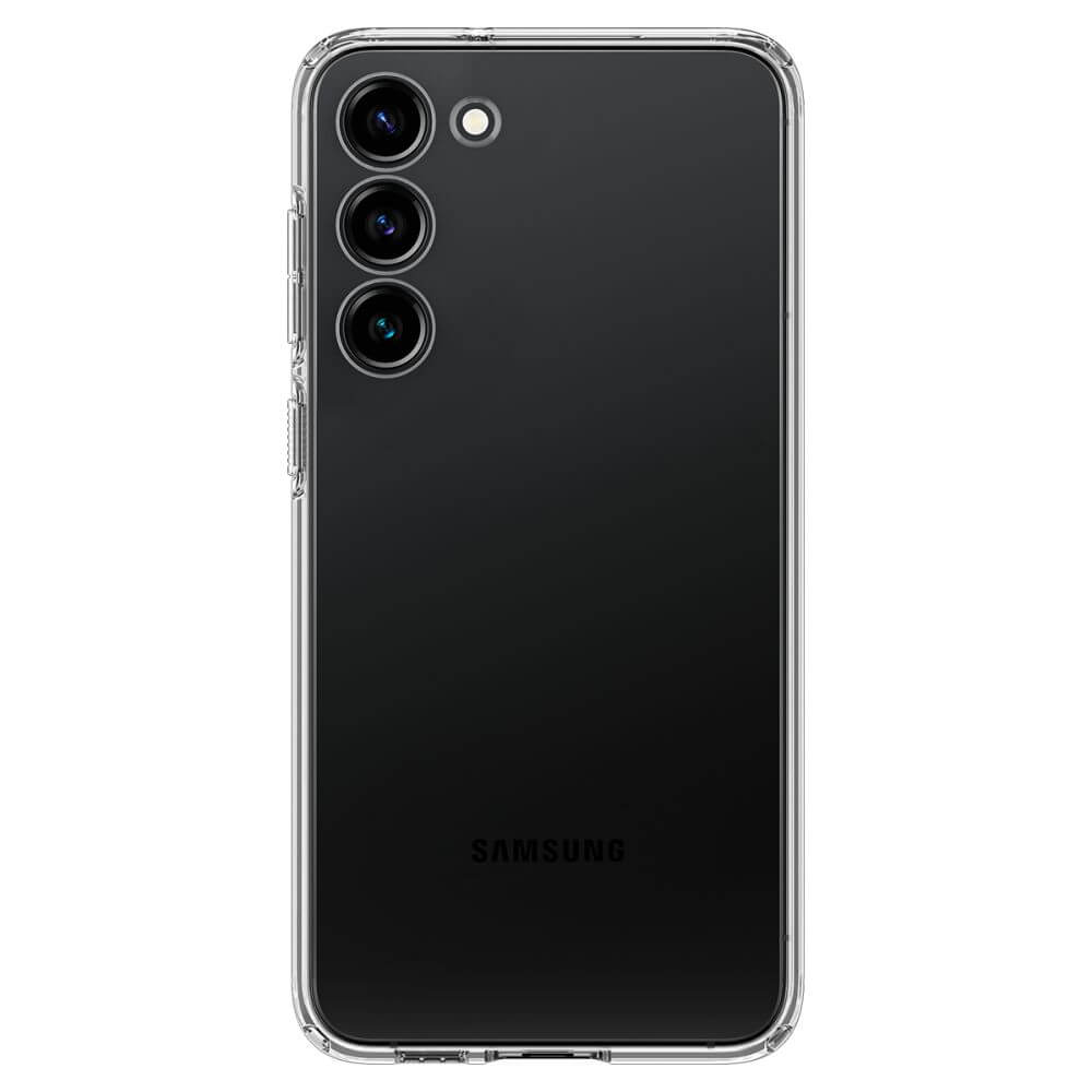 Противоударен Силиконов Калъф за Samsung S23, Spigen Liquid Crystal Case, Прозрачен (2)