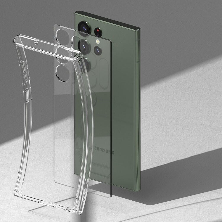 Противоударен Хибриден Калъф за Samsung S23 Ultra, Ringke Fusion Case, Прозрачен (4)