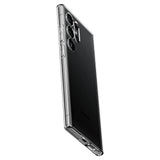 Противоударен Силиконов Калъф за Samsung S23 Ultra, Spigen Liquid Crystal Case, Прозрачен (5)