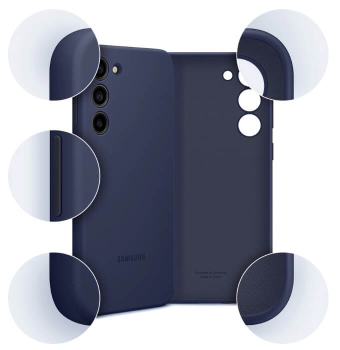 Оригинален Силиконов Калъф за Samsung S23, Silicone Cover Case EF-PS911TNEGWW, Син (5)
