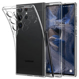 Противоударен Силиконов Калъф за Samsung S23 Ultra, Spigen Liquid Crystal Case, Прозрачен (9)