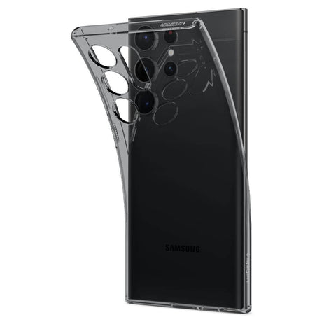 Силиконов Калъф за Samsung S23 Ultra, Spigen Liquid Space Crystal Case, Черен
