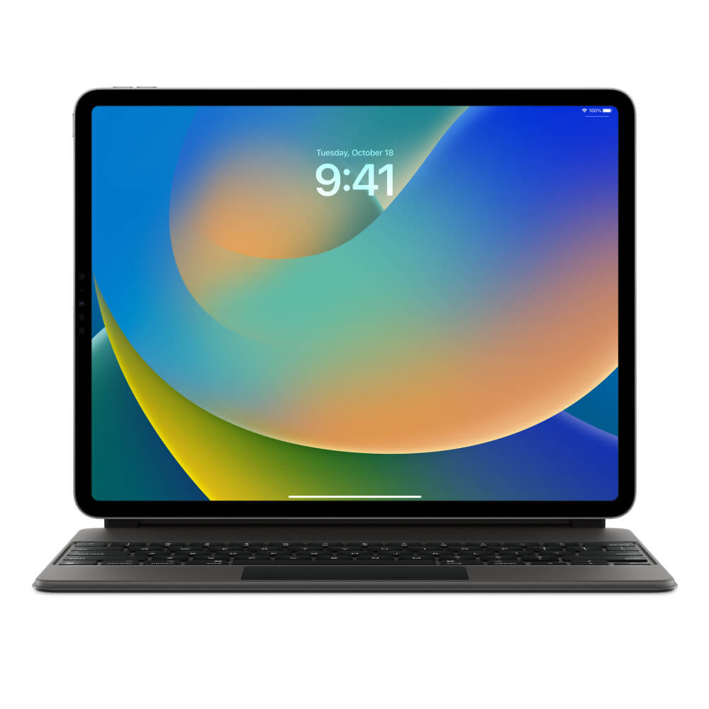 Оригинален Калъф с Клавиатура и Тъчпад за iPad Pro 12.9 2022-2018/ Air 13, Apple Magic Keyboard Case Mjqk3, Черен (2)