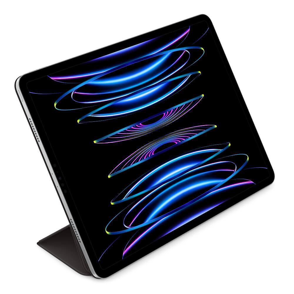 Оригинален Калъф за iPad Pro 12.9 2022-2018/ Air 13, Apple Smart Folio Case Mjmg3, Черен (3)