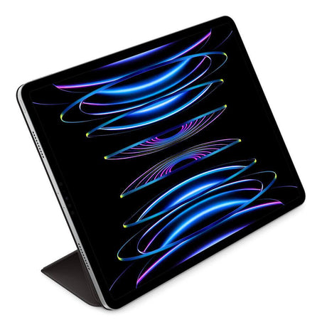 Оригинален Калъф за iPad Pro 12.9 2022-2018/ Air 13, Apple Smart Folio Case Mjmg3, Черен (3)