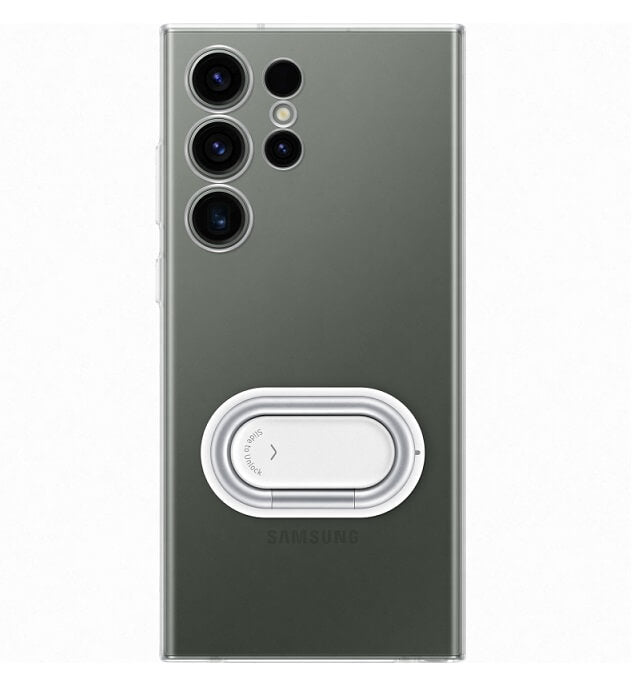 Оригинален Калъф с Поставка за Samsung S23 Ultra, Clear Gadget Case EF-XS918CTEGWW, Прозрачен