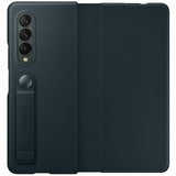 Оригинален Кожен Калъф за Samsung Z Fold 3, Leather Flip Cover Book Case EF-FF926LGEGWW, Зелен (3)