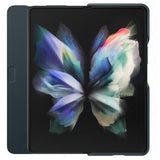 Оригинален Кожен Калъф за Samsung Z Fold 3, Leather Flip Cover Book Case EF-FF926LGEGWW, Зелен (4)