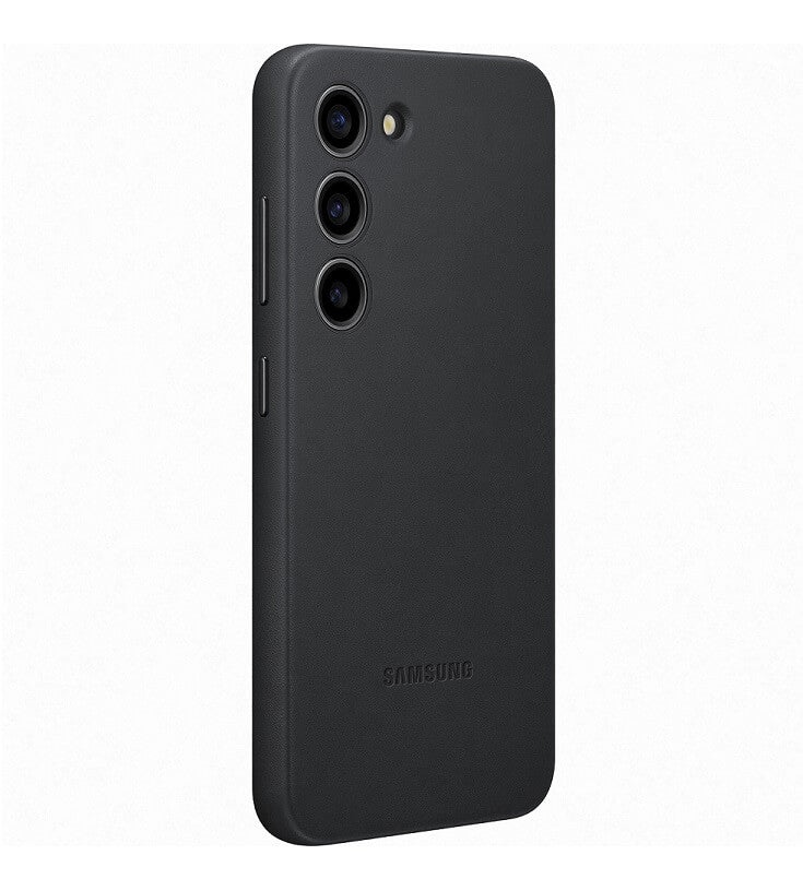 Оригинален Кожен Калъф за Samsung S23, Leather Cover Case EF-VS911LBEGWW, Черен