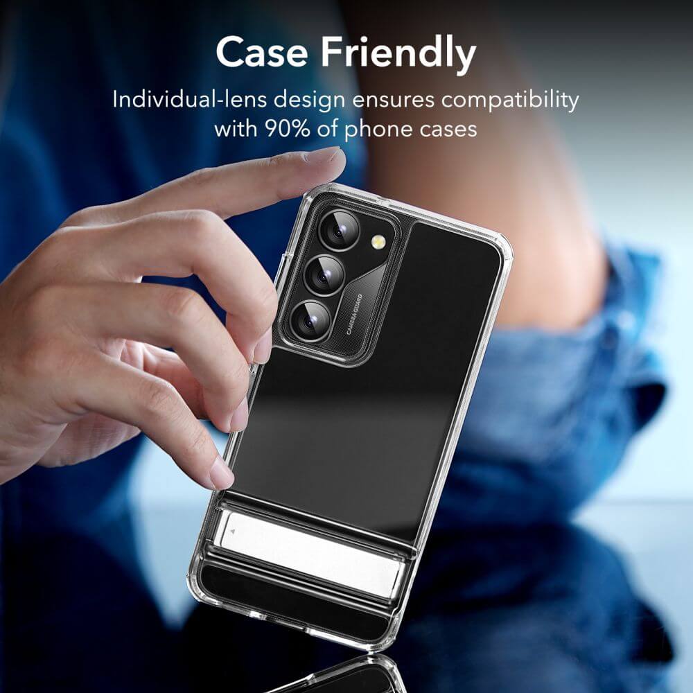 Протектор за Камерата на Samsung S23, ESR Camera Lens Ring Glass, Черен (8)