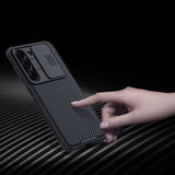 Калъф с Плъзгач за Камера за Samsung S23 Ultra, Nillkin CamShield Case, Черен (3)