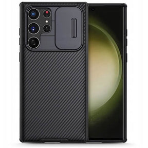 Калъф с Плъзгач за Камера за Samsung S23 Ultra, Nillkin CamShield Case, Черен