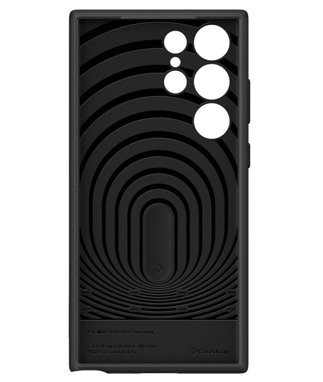 Противоударен Калъф за Samsung S23 Ultra, Spigen Caseology Parallax, Черен (4)