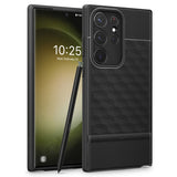 Противоударен Калъф за Samsung S23 Ultra, Spigen Caseology Parallax, Черен