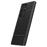 Противоударен Калъф за Samsung S23 Ultra, Spigen Caseology Parallax, Черен (8)