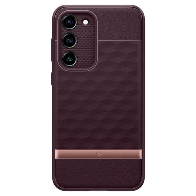 Противоударен Калъф за Samsung S23 Plus, Spigen Caseology Parallax, Бордо (3)