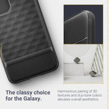 Противоударен Калъф за Samsung S23, Spigen Caseology Parallax, Черен (10)