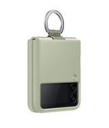 Оригинален Силиконов Калъф за Samsung Z Flip 3, Silicone Ring Cover Case EF-PF711TMEGWW, Зелен (3)