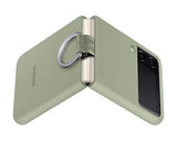 Оригинален Силиконов Калъф за Samsung Z Flip 3, Silicone Ring Cover Case EF-PF711TMEGWW, Зелен (5)