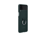 Оригинален Силиконов Калъф за Samsung Z Flip 3, Silicone Ring Cover Case EF-PF711TGEGWW, Тъмно Зелен (4)