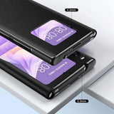 Кожен Калъф с Поставка за Huawei Mate XS 2, GKK Leather Case, Черен (6)